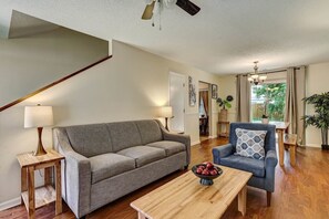 Living room with sofa bed