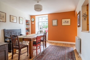 Dining room, kitchen is on the right. 