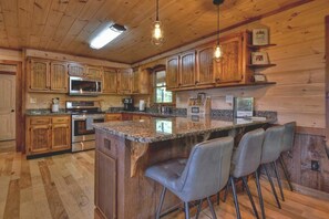 A fully stocked kitchen to help you prepare family meals
