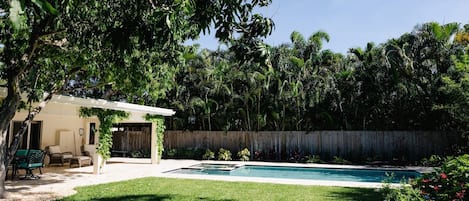 Garden and pool
