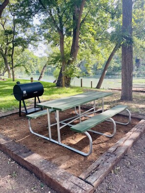 Private picnic table(s) and grill(s) for guests