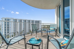 Patio with Gulf and Lagoon Views  