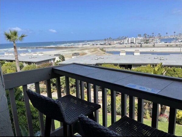 Bay and Beach View from Deck