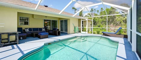 North Port Vacation Rental | 3BR | 2BA | 1,240 Sq Ft | 1 Step Required