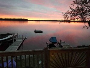 Enjoy beautiful sunrises and sunsets right from the porch. 