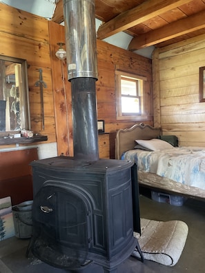 Wood stove for chilly nights
