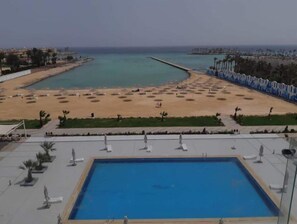 swimming pools and beach
