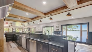 Massive open concept new kitchen!