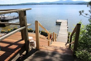 steps to deck and dock