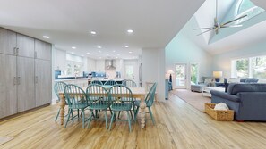 Open Floor with Coastal Furnishings