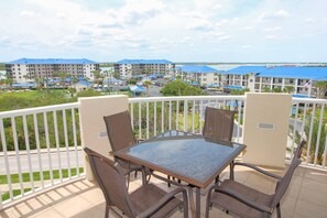 Enjoy a private balcony in the warm Florida weather