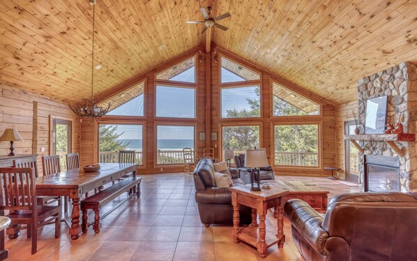 Living Room with huge windows