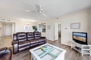 Vinyl Plank Flooring will welcome you into the Wide Open Living Area!