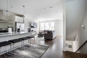 Unit 1 Kitchen and Living Room Overview