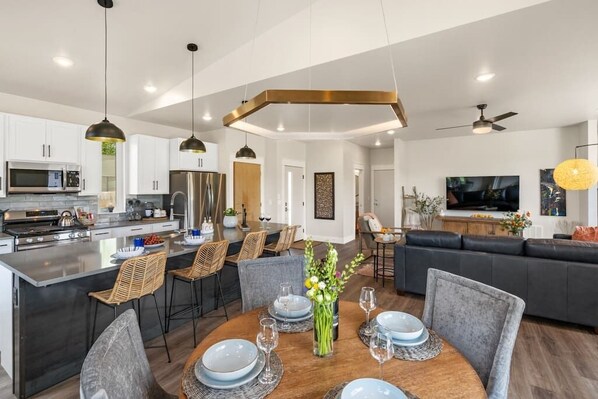 Open Concept | Dining | Kitchen | Living