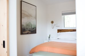 Master bedroom has a king Endy mattress and extra soft bedding to provide a good night sleep.