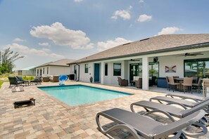 Private Patio | Private Outdoor Pool (Depth 3'-6')