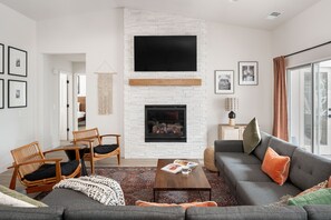 Living Room with Fireplace