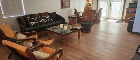 living & dining areas