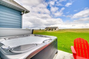 Patio | Private Hot Tub