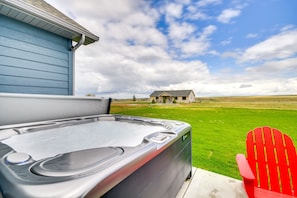 Patio | Private Hot Tub