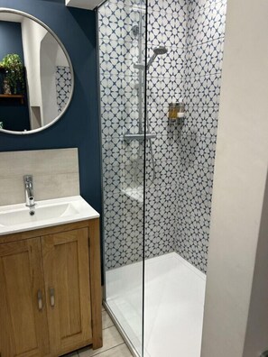 Bathroom with walk in shower