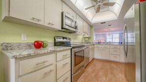 bright kitchen with lots of counterspace