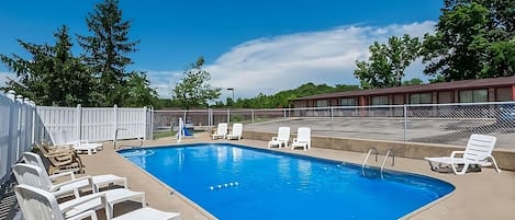 Enjoy sunbathing by the pool