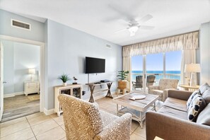 Living Area with Gulf View