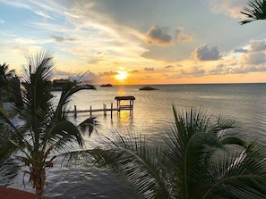 Sunset setting over the Gulf of Mexico in Marathon.