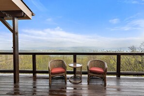 Take in the Layered Mountain Views from the Top Deck