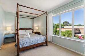 Our queen bed is perfect for those who enjoy a firm mattress!