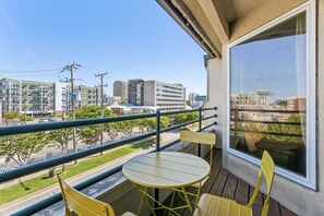 Your own private balcony - this apartment is on the 2nd level of the building.