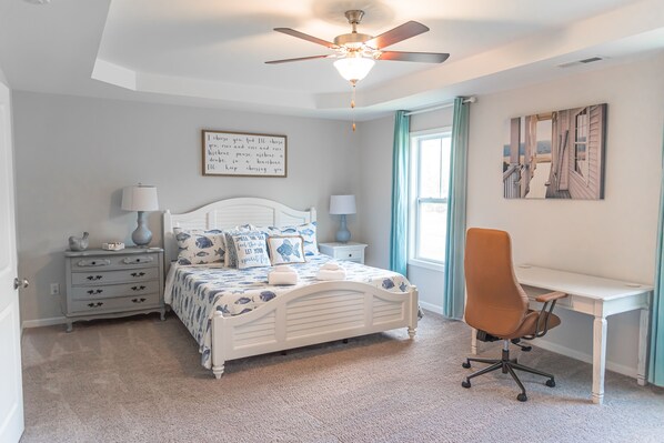Master Bedroom with dedicated workspace.