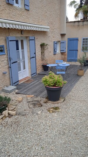 Petit jardin en hiver