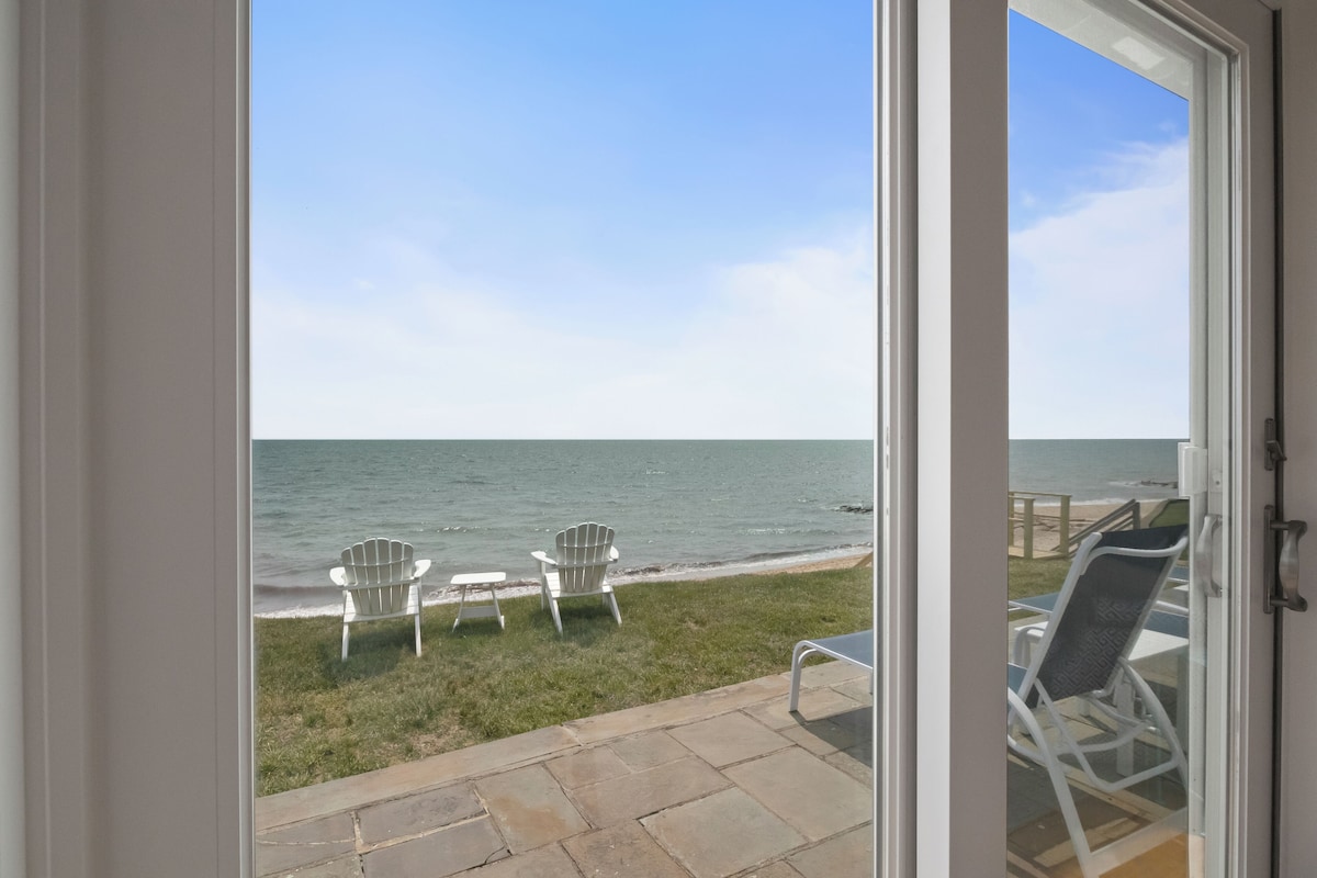 Popponesset Waterfront – Private Deeded Beachfront Home, 3 bedrooms, 2 baths