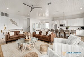 Second Floor Living Room, Kitchen and Dining Area