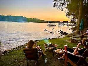 Lake view from the property