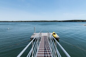 Your own deep-water dock with swim ladder and mooring