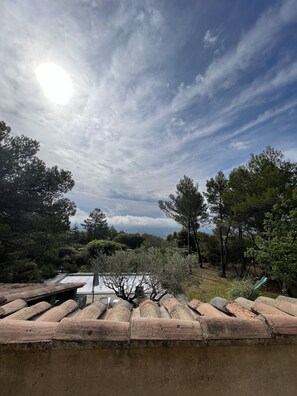 vue du solarium le soir