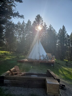 Overnatningsstedets område