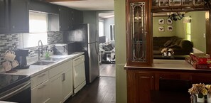 Newly remodeled kitchen with all basic kitchen necessities included