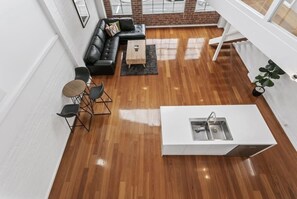 Living and kitchen