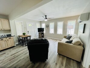 Living room with sofa sleeper