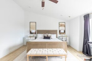 Serene Haven: Elegant Primary bedrom retreat for ultimate relaxation.