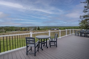 Front deck overlooking the vineyards
