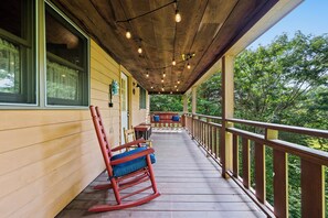 Bear Tracks Lodge's relaxing deck