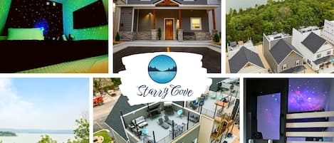 Welcome to STARRY COVE! A 6BR/6BA family vacation home with rooftop lakefront views!