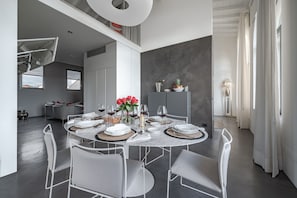 The beautiful, spacious and panoramic dining room