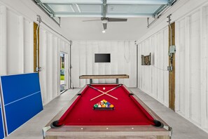 Billiard room is equipped with a top-quality pool table!